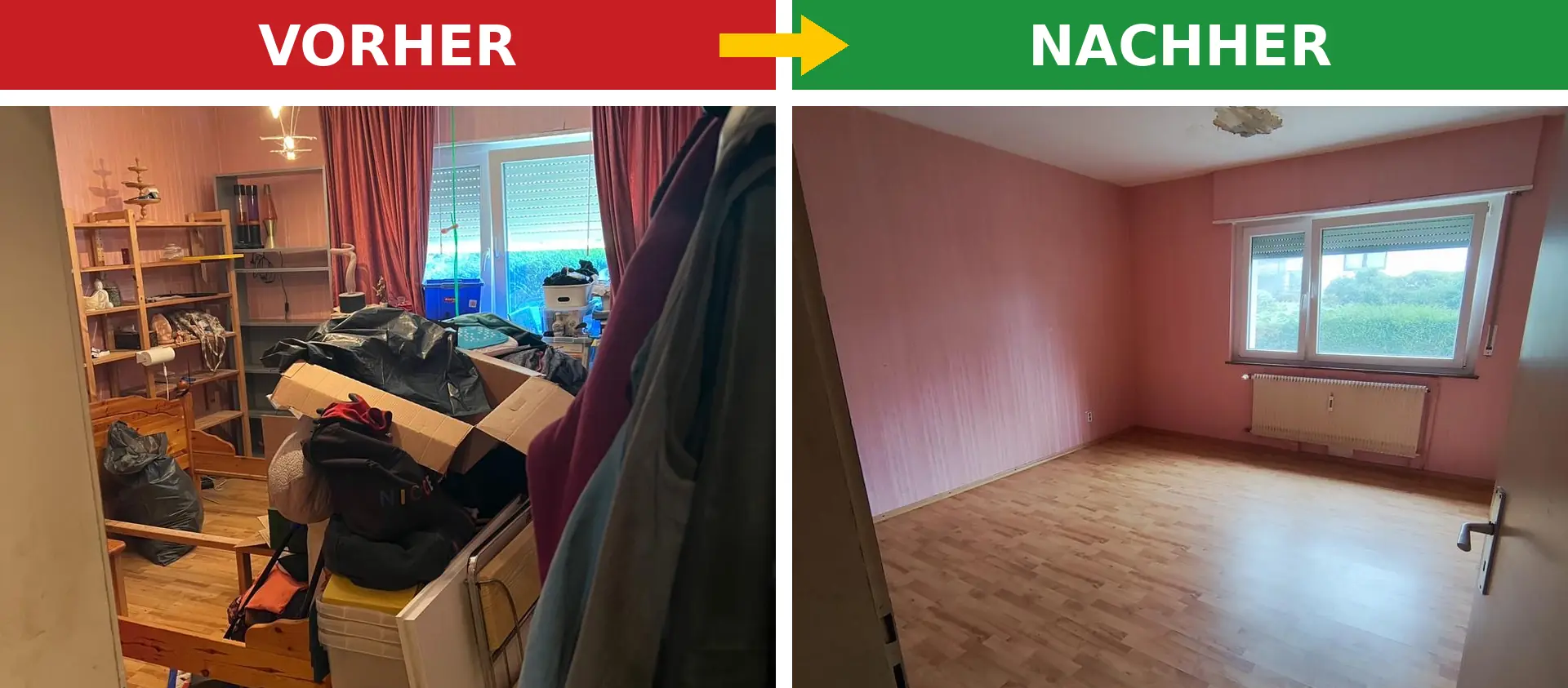 Entrümpelung – schnell, diskret und zum Festpreis
